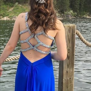 Royal blue prom dress